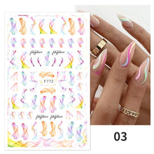 Load image into Gallery viewer, 1Pc 3D Halloween Nail Stickers Anime Joker Spider Snake Sliders Nail Art Stickers Adhesive Christmas Decals Snowflake Decor