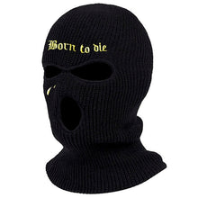 Load image into Gallery viewer, Neck Gaiters 1Pc Embroidery Balaclava Face Mask 3-Hole for Cold Weather, Winter Ski Mask for Men and Women Thermal Cycling Mask Christmas Gif