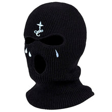 Load image into Gallery viewer, Neck Gaiters 1Pc Embroidery Balaclava Face Mask 3-Hole for Cold Weather, Winter Ski Mask for Men and Women Thermal Cycling Mask Christmas Gif