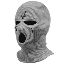 Load image into Gallery viewer, Neck Gaiters 1Pc Embroidery Balaclava Face Mask 3-Hole for Cold Weather, Winter Ski Mask for Men and Women Thermal Cycling Mask Christmas Gif
