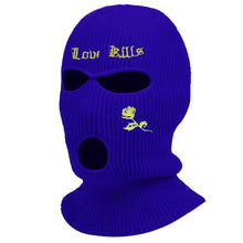 Load image into Gallery viewer, Neck Gaiters 1Pc Embroidery Balaclava Face Mask 3-Hole for Cold Weather, Winter Ski Mask for Men and Women Thermal Cycling Mask Christmas Gif