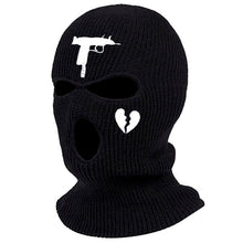 Load image into Gallery viewer, Neck Gaiters 1Pc Embroidery Balaclava Face Mask 3-Hole for Cold Weather, Winter Ski Mask for Men and Women Thermal Cycling Mask Christmas Gif