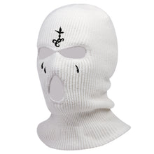 Load image into Gallery viewer, Neck Gaiters 1Pc Embroidery Balaclava Face Mask 3-Hole for Cold Weather, Winter Ski Mask for Men and Women Thermal Cycling Mask Christmas Gif