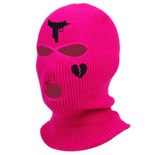 Load image into Gallery viewer, Neck Gaiters 1Pc Embroidery Balaclava Face Mask 3-Hole for Cold Weather, Winter Ski Mask for Men and Women Thermal Cycling Mask Christmas Gif