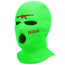 Load image into Gallery viewer, Neck Gaiters 1Pc Embroidery Balaclava Face Mask 3-Hole for Cold Weather, Winter Ski Mask for Men and Women Thermal Cycling Mask Christmas Gif