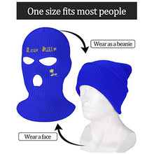 Load image into Gallery viewer, Neck Gaiters 1Pc Embroidery Balaclava Face Mask 3-Hole for Cold Weather, Winter Ski Mask for Men and Women Thermal Cycling Mask Christmas Gif