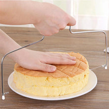 Load image into Gallery viewer, 1PC Double Line Cake Cut Slicer Adjustable Stainless Steel Device Cake Decorating Mold DIY Bakeware Kitchen Cooking Tool