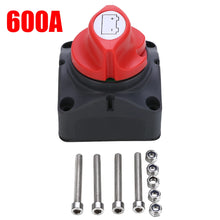Load image into Gallery viewer, 1pc Durable 600A Car Battery Isolator Main Switch Emergency Stop Pole Separator Switch for RV Boat Winch Power Cables 68*68*74mm
