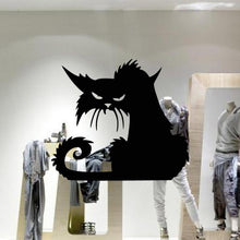 Load image into Gallery viewer, 1Pc Halloween Black Cats Decoration Stickers Removable Wall Stickers Funny Creative Cartoon Sticker Household Party Decoration