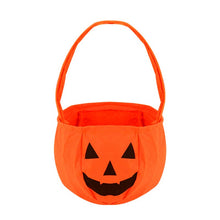 Load image into Gallery viewer, 1pc Halloween Loot Party Kids Pumpkin Trick Or Treat Tote Bags Candy Bag Halloween Candy Storage Bucket Portable Gift Basket