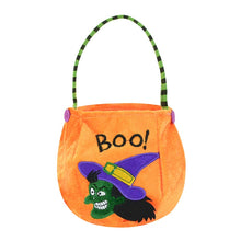 Load image into Gallery viewer, 1pc Halloween Loot Party Kids Pumpkin Trick Or Treat Tote Bags Candy Bag Halloween Candy Storage Bucket Portable Gift Basket