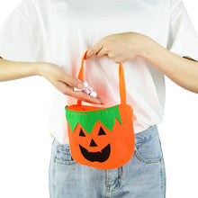 Load image into Gallery viewer, 1pc Halloween Loot Party Kids Pumpkin Trick Or Treat Tote Bags Candy Bag Halloween Candy Storage Bucket Portable Gift Basket