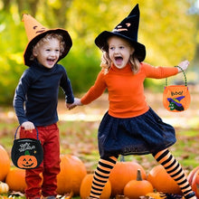 Load image into Gallery viewer, 1pc Halloween Loot Party Kids Pumpkin Trick Or Treat Tote Bags Candy Bag Halloween Candy Storage Bucket Portable Gift Basket