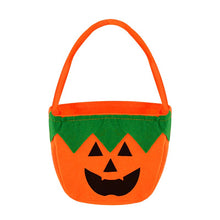 Load image into Gallery viewer, 1pc Halloween Loot Party Kids Pumpkin Trick Or Treat Tote Bags Candy Bag Halloween Candy Storage Bucket Portable Gift Basket