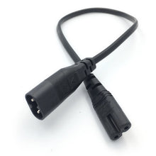 Load image into Gallery viewer, 1PC IEC 320 C8 2Pin Male to 2 x C7 Female Y Split Power Cable About 28CM IEC 320 C7 to C8 extension cords C8 male to C7 female
