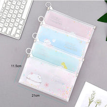 Load image into Gallery viewer, 1Pc Mask Storage Bag Portable PP Face Mask Holder Dustproof Zip Pouch Mask Pollution-Free Save Bags Bills Files Bag Pencil Bags