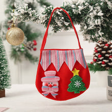 Load image into Gallery viewer, 2pcs New Christmas Santa Sack Children Xmas Gifts Candy Stocking Bag Exquisite Santa Claus Printed Linen Christmas Candy Bag