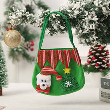 Load image into Gallery viewer, 2pcs New Christmas Santa Sack Children Xmas Gifts Candy Stocking Bag Exquisite Santa Claus Printed Linen Christmas Candy Bag
