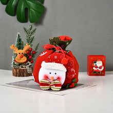 Load image into Gallery viewer, 2pcs New Christmas Santa Sack Children Xmas Gifts Candy Stocking Bag Exquisite Santa Claus Printed Linen Christmas Candy Bag