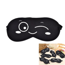 Load image into Gallery viewer, 1pc Sleeping Eye Mask Black Mask Travel Sleep Tools Bandage On Eyes Black Eye Shade Sleep Mask