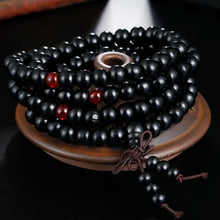 Load image into Gallery viewer, 1Pcs 8mm Natural Sandalwood Buddhist Buddha Meditation Wood Prayer Bead Mala Bracelet Bangles Women Men Jewelry 108 Beads