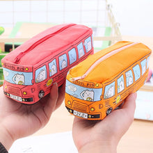 Load image into Gallery viewer, Pencil Case Creative large Capacity Canvas Bus School Supplies