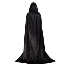 Load image into Gallery viewer, Halloween cloak black cape Devil devil with hood Unisex Adult Kids Halloween Hooded Cap Long Cloak Costume Cosplay Props