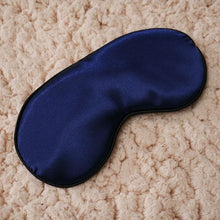 Load image into Gallery viewer, 1Pcs New Pure Silk Sleep Rest Eye Mask Padded Shade Cover Travel Relax Aid Blindfolds