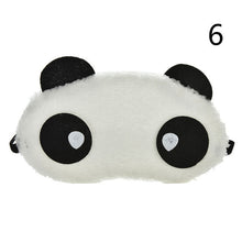 Load image into Gallery viewer, 1PCS Plush Cute Grey Cat Eye Mask Sleeping Mask Eye Shade Cover Blindfold Eyeshade Eyepatch Suitable for Travel Home Gift