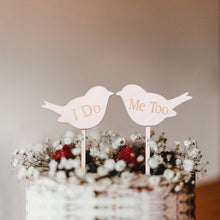 Load image into Gallery viewer, 1Pcs Wooden Love Just Married Mr&Mrs Cake Topper DIY Wedding Cake Topper Engagement Gifts Letter Cake Decoration Supplies Favors