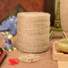Load image into Gallery viewer, 1Roll 25/50/100/200m Natural Jute Hemp Rope Home Decoration Retro Style DIY Craft Cord Decorative Rope 1-14 mm Diameter Handmade