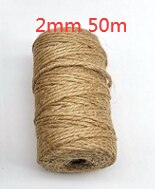 Load image into Gallery viewer, 1Roll 25/50/100/200m Natural Jute Hemp Rope Home Decoration Retro Style DIY Craft Cord Decorative Rope 1-14 mm Diameter Handmade