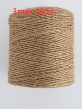 Load image into Gallery viewer, 1Roll 25/50/100/200m Natural Jute Hemp Rope Home Decoration Retro Style DIY Craft Cord Decorative Rope 1-14 mm Diameter Handmade