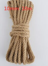 Load image into Gallery viewer, 1Roll 25/50/100/200m Natural Jute Hemp Rope Home Decoration Retro Style DIY Craft Cord Decorative Rope 1-14 mm Diameter Handmade