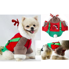 Load image into Gallery viewer, Warm Pet Puppy Clothes Christmas Halloween Cosplay Funny Dog Party Costume Cute Antlers Hoodies