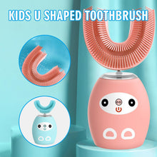 Load image into Gallery viewer, 360° Contact Kids Electric Toothbrush Automatic U Shape Brush Age 2-15