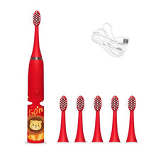 Load image into Gallery viewer, Children's Electric Toothbrush, Cartoon Pattern Sound Wave Cleaning, Waterproof Ipx7, Spare Head,