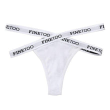 Load image into Gallery viewer, Sexy Cotton Women Thong Panties Underwear Woman Hollow Out Fashion Cross Letter Waist G-string Femme Brief Girls