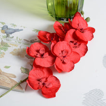 Load image into Gallery viewer, 1pc Artificial Silk White Butterfly Orchid Flowers Moth Fake Flower for Wedding Party Home Festival Decoration