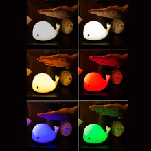 Load image into Gallery viewer, Baby Room LED Night Lights Whale Cartoon Night Light kids Bedroom Table Sleeping Lamps Children Christmas Lamp Gift