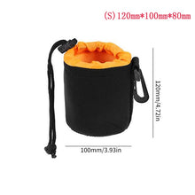 Load image into Gallery viewer, 1pcs Camera Lens Pouch Bag Neoprene Waterproof Soft Video Camera Lens Pouch Bag Case For Canon Sony for Most Digital SLR Camera