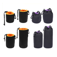 Load image into Gallery viewer, 1pcs Camera Lens Pouch Bag Neoprene Waterproof Soft Video Camera Lens Pouch Bag Case For Canon Sony for Most Digital SLR Camera