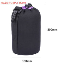 Load image into Gallery viewer, 1pcs Camera Lens Pouch Bag Neoprene Waterproof Soft Video Camera Lens Pouch Bag Case For Canon Sony for Most Digital SLR Camera