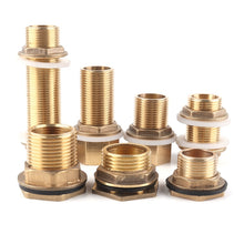 Load image into Gallery viewer, 1pcs Copper Water Tank Connector 3/4" 1" Male Brass Pipe Single Loose Key Swivel Fittings Nut Jointer Fish Tank Copper Adapter