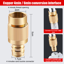 Load image into Gallery viewer, 1pcs Garden Irrigation Spray Gun Adjustable Brass Sprinkler Garden Hose Nozzle Car Wash Lawn Watering Water Gun Gardening Tools