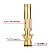 Load image into Gallery viewer, 1pcs Garden Irrigation Spray Gun Adjustable Brass Sprinkler Garden Hose Nozzle Car Wash Lawn Watering Water Gun Gardening Tools