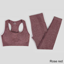 Load image into Gallery viewer, Yoga Set Workout Sportswear Gym Clothing Fitness Leggings Tops For Women