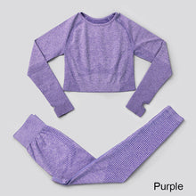 Load image into Gallery viewer, Yoga Set Workout Sportswear Gym Clothing Fitness Leggings Tops For Women