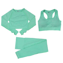 Load image into Gallery viewer, Yoga Set Gym Clothes Tracksuit Tops And Leggings for Fitness Sports For Women