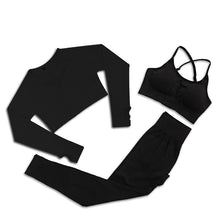 Load image into Gallery viewer, Yoga Set Gym Clothing Track Suit High Waist Pants Sports Bras For Women